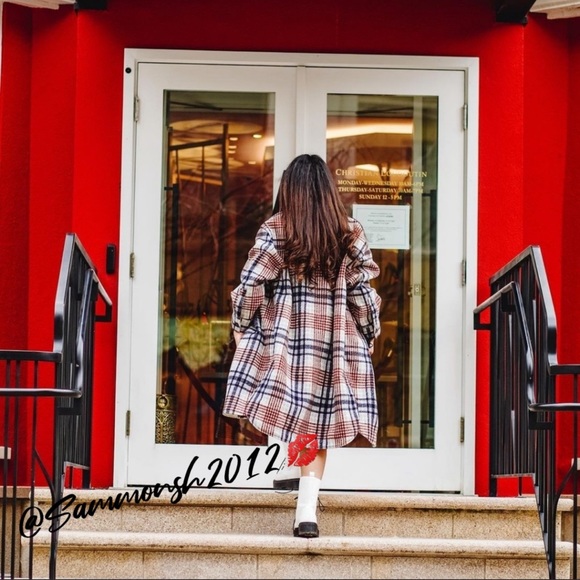 🌟BLOGGERS FAV🌟 ZARA LONG PLAID OVERSHIRT - Picture 15 of 16